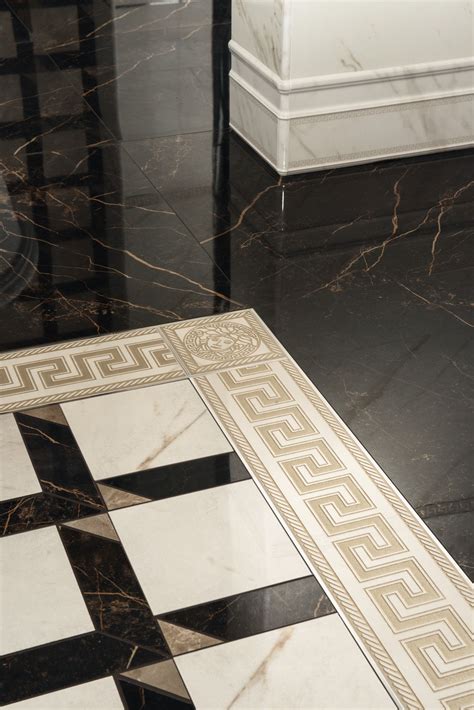 floor versace nero pavimento|versace ceramics tiles.